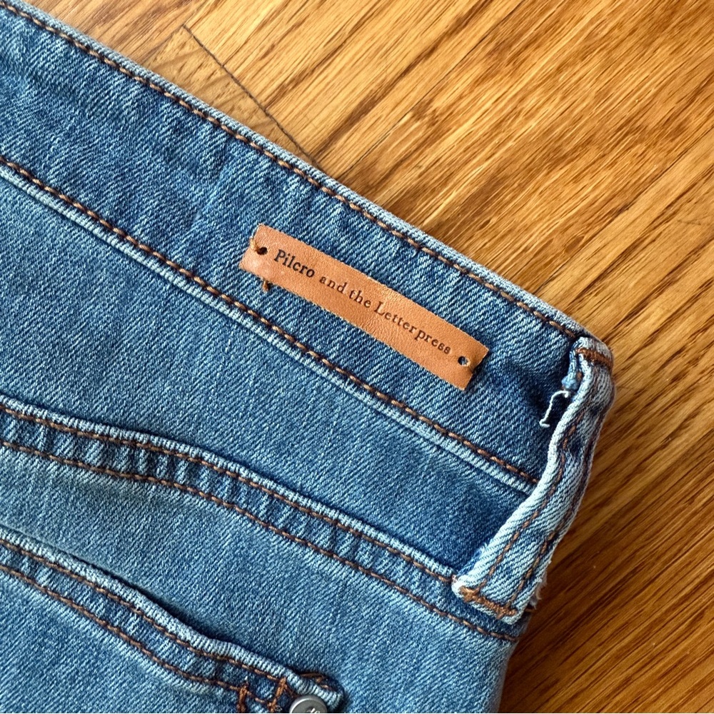 Anthropologie Pilcro hyphen cuffed crop denim jeans 28 - Picture 10 of 10